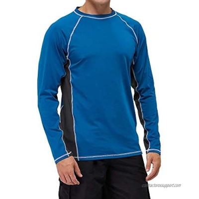 Men's Long Sleeve Rash Guard Swim Shirts UPF 50+ Sun Protection SPF UV T-Shirts for Fishing Hiking Running Surfing