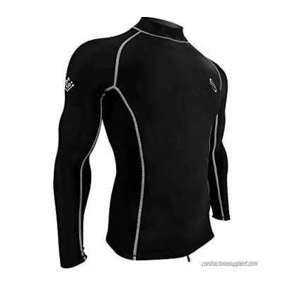 Platinum Sun Unisex Thermal Shirt for Men & Women Long-Sleeve Rash Guard  Fleece Lining UPF50