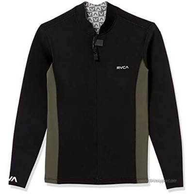 RVCA mens Front Zip Neoprene Wetsuit Jacket