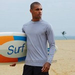 YuKaiChen Men's Rashguard Sun Shirts UPF 50+ UV Protection Long Sleeve Rash Guard Swim Shirt