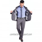 Craft & Soul Men's Slim Fit 2 Piece Jacket Pants Lightweight Casual Knit Suit
