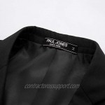 Paul Jones Men's Slim Fit One Button Blazers Casual Sports Jackets