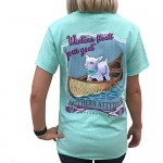 Southern Attitude Whatever Floats Your Goat Seafoam Green Short Sleeve Women's Shirt