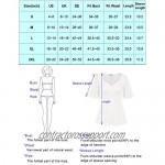 GRACE KARIN Women's Casual Short Bell Sleeve Tunic Top V-Neck Blouse Shirt