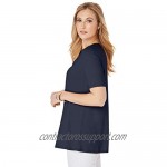 Jessica London Women's Plus Size Cutout Swing Tunic Long Shirt