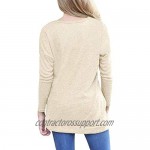 MOLERANI Women's Casual Long Sleeve Round Neck Loose Tunic T Shirt Blouse Tops