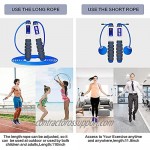 Jump Rope with Digital Counter Memory Foam Handles Ideal for Aerobic Exercise Adjustable with Ball Bearings Skipping Rope