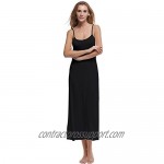 Papicutew Women's Long Full Cami Slip Dress Sleeveless Nightgowns