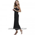 Papicutew Women's Long Full Cami Slip Dress Sleeveless Nightgowns